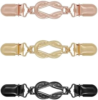 3 قطع من مشابك السويتر الكلاسيكية والعصرية، مشابك حزام الخصر انيقة قابلة للتعديل، للنساء