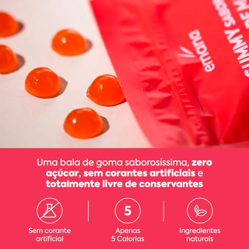 Emana Gummy Vinagre de Maçã Vegano Zero Açúcar 60 Gomas - 150g