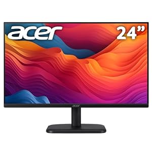 Acer EK241Y H 23.8-inch Monitor – VA Panel, 1920 x 1080, 5ms, 100Hz, FreeSync, HDMI, VGA