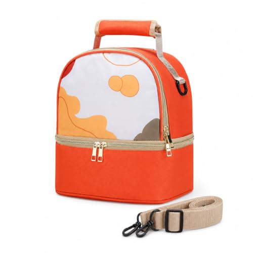 Bolsa leche portátil de doble capa para madres con diseño hermético y compacto