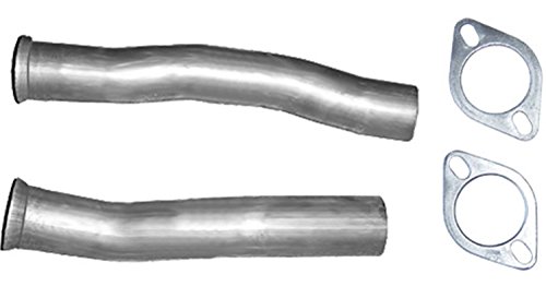 Pypes Performance Exhaust PFF10K: Mid Pipe Exhaust Pipe 2.5 in LH 15 3/4 in RH 17 3/4 in Flanges