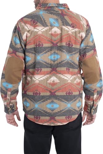 Legendary Whitetails Men's Harbor Heavyweight Flannel Shirt, Desert Oasis, Large - Image 6