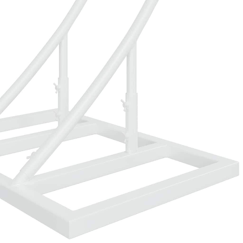 Weißer Hochzeitsbogen 220 x 45 x 200 cm Stahl Garten Pergola für Outdoor Zeremonien, Rankhilfe, Sichtschutz, ideal für Hochzeit, Balkon, Terrasse, wetterfest, langlebig