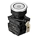 S3PF-P3WABL, Illuminated Push Button (Flush), ?30, White, 1 Normal Open, 1 Normal Close, LED 100-220VAC