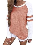 Stil: Shirts Damen von YOINS. Classische Sweatshirts Damen mit Lange Ärmel in Asymmetrisches Design.