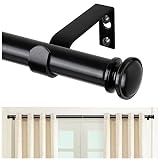 TONIAL Curtain Rod 32 to 58 Inch(2.6-4.8ft), Telescoping Splicing 3/4 Drapery Rods for Windows 20 to