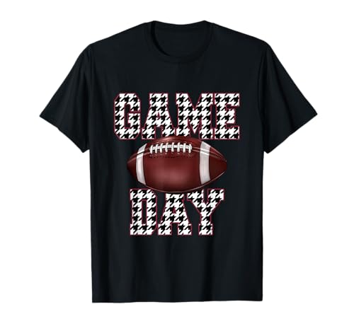 Vintage Game Day Houndstooth Alabama Football Fans Women Men T-Shirt
