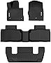 OEDRO Floor Mats Compatible with 2020-2023 Ford Explorer 6-Passenger Only, Unique Black TPE All-Weather Guard Includes 1st, 2nd and 3rd Row Full Set Liners