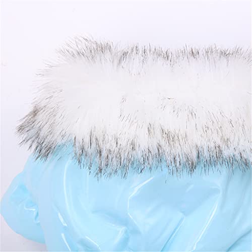 Gppzm Dog Coat Jacket With Zipper Pocket Design Pet Puppy Dress Hoodie Warm Clothes (Color : Blue, Size : Xscode) #TOP4