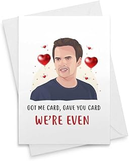 Funny Nick - Got Me Card, Gave You Card. We're Even! Galentine Christmas Anniversary Day Birthday Wife Her Girlfriend Friend Husband Boyfriend Him Mother's Day Father's Day Valentine's Day [00034]
