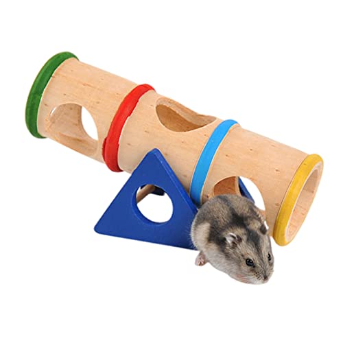 Balançoire En Bois Cochon d'Inde,Cochon d'Inde Jouet d'Escalade,Jouet De Bascule Pour Hamster,Balançoire à Hamster Durable,pour Hamsters,Petits Animaux Compagnie,Accessoires Cage Petits Animaux Cover
