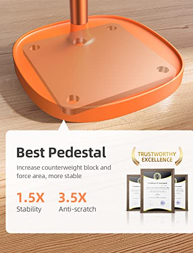 Lisen Cell Phone Stand Angle Height Adjustable Stable Cell Phone Stand For Desk, Sturdy Aluminum Metal Phone Holder Fits Iphone 14 Pro Max Samsung Kindle All 4''-10'' Devices Etc #TOP4