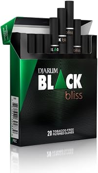 Djarum Black Bliss Clove Variety Pack - 20 Cloves in 4 Unique Flavors, 80 Total (Frugal Smoker Sticker Included)