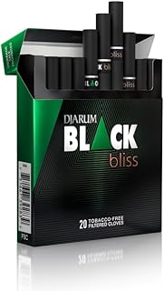 Djarum Black Bliss - Emerald Clove Filtered Cigarettes - 1 Box of 20 (Frugal Smoker Sticker Included)