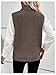 Verdusa Women's Fall Outfits Sweater Vest Mock Neck Sleeveless Knit Tops 2025 Trendy Pullovers Coffee Brown Medium