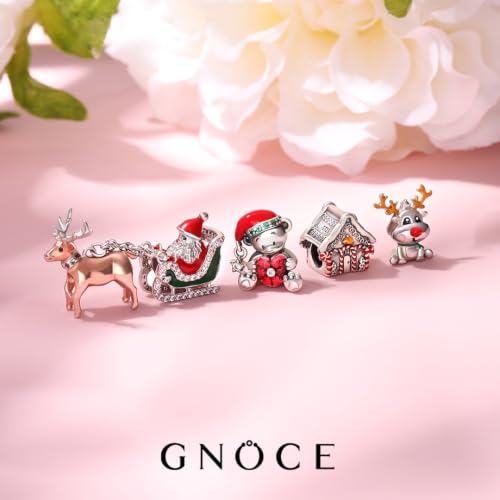 Image of GNOCE Christmas Charm Sterling Silver Pendant Bead