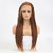 Lanting Micro Braided Long Synthetic Lace Front Wigs Heat Resistant Fiber Replacement Wigs With Baby Hair For Black Women(24inch, 30)