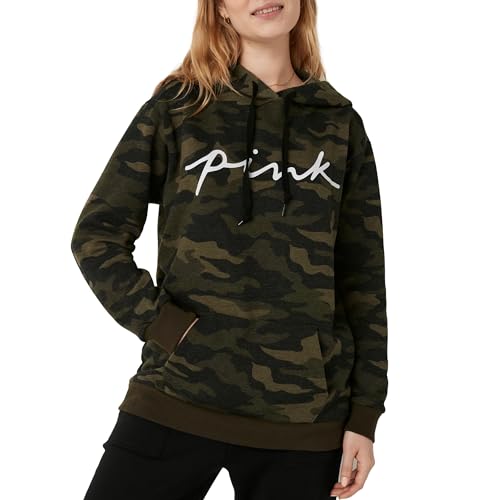 Victoria's Secret Women's PINK Logo Campus Hoodie Sweatshirt, Camouflage, (XS) - image 2