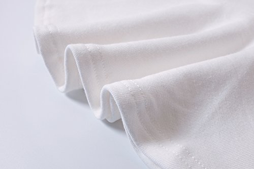 Infant Toddler Baby Girls Dress White Ruffle Long Sleeves Cotton (3T, White)