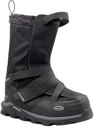 Neos Klondike GP Waterproof and Slip Resistant Men's Insulated Winter Work Overshoes, Black, 2X-Large