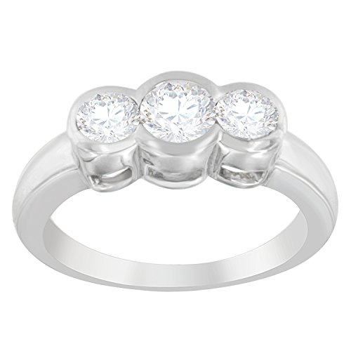 Original Classics 14K White Gold Round Cut Diamond Ring (1.00 Cttw, G-H Color, SI2-I1 Clarity) - Size 7