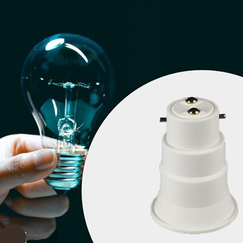 Baoblaze Adaptador de soquete de luz b22 para e27, extensor de adaptador de suporte de lâmpada, baio