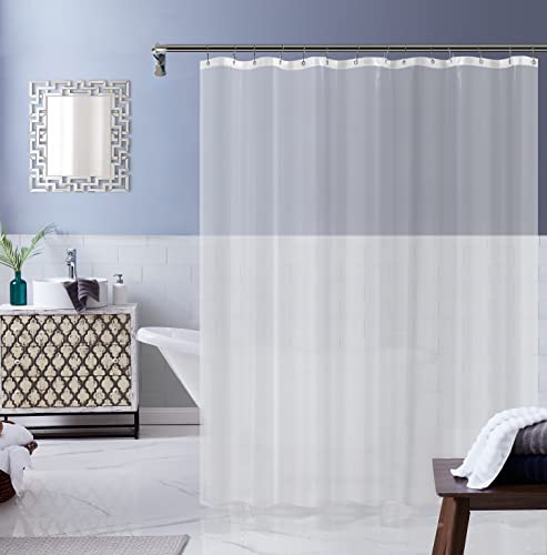 Dainty Home Shower Curtain Liner 3 Weighted Magnets Clear 4Gauge 70