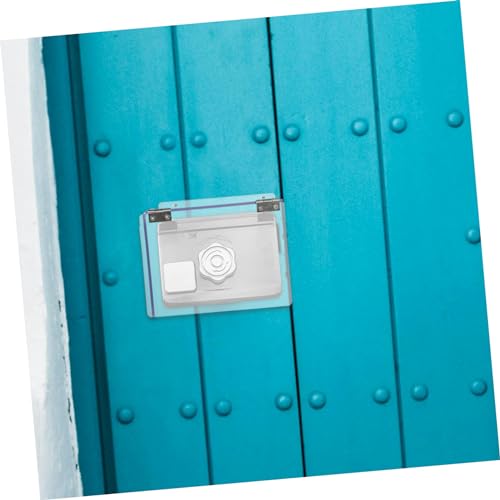 DOITOOL 5 Unidades Tampa impermeável para máquina de controle de acesso Capa de chuva para campainha