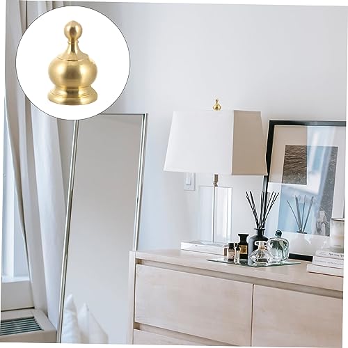 Image of DOITOOL 2pcs -Shaped Replacement Lamp Finial Knob for Lighting Decor Chic Design for Table and Floor Lamps Smooth Polished Artistic Atmosphere