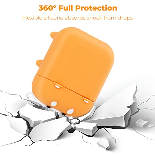 Mouzor Cute Airpods 1 & 2 Case, Corgi Dog Funny 3D Animal Cartoon Puppy Shaped Full Protection Shockproof Soft Silicone Charging Cases Cover for Airpods 1st generation, 2nd generation - Image 3