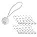 Produktbild ECENCE 12x Spanngummi, Planenspanner Set, Expanderschlingen mit Kunststoff-Kugel, Zeltgummis für Planen, Pavillons, Zelte, Starke Spannkraft Weiss