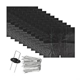 10 Teli Pacciamatura per giardino Anti-Erba PP con Picchetti(60cm)