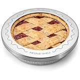 Mrs. Anderson's Baking Pie Crust Protector Shield, Fits Up To 8-Inch Pie Plates, Prevents Over-Browning And Spills