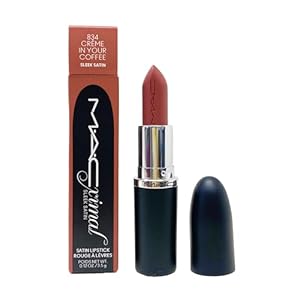 MAC Ximal Sleek Satin Lipstick – 834 Creme In Your Coffee (Midtone pink brown) 0.12 Oz / 3.5 g
