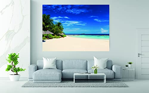 Tableaux d'art sur toile haute qualité L’Île Divine, œuvre moderne de 120x80cm durable