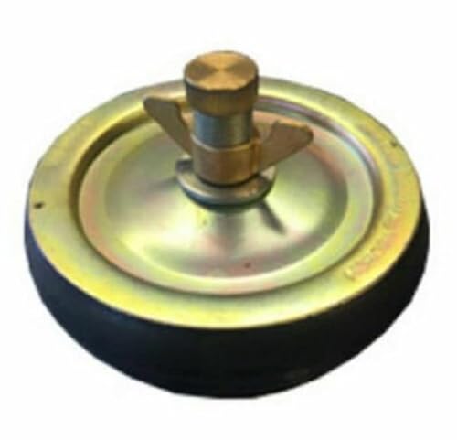 Image of Horobin 4" 110mm Steel Drain Test Plug with Brass Cap