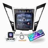 for Hyundai Sonata 2011-2014（Base） Tesla Style Car CarPlay Android Auto Navigation Stereo GPS Radio Camera 9.7' IPS Touchscreen Headunit Tablet Media Player, if Applicable Quad Core 1G+32G