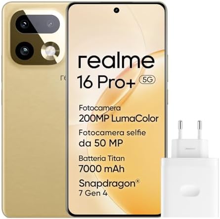 realme 16 Pro+ 5G Smartphone, 12+512GB, Fotocamera 200MP