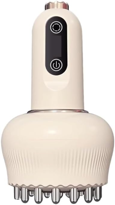 5 in 1 Lymphatic Drainage Massager, 9 Adjustable Suction Levels for Body Scraping Cupping with Microcurrent, Light, Heat, Effectively Reduces Stretch Marks & Cellulite, Safe 20 Min Auto Off