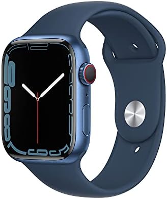 Apple Watch Series 7 (GPS, 45MM) - Midnight Aluminum Case with Midnight Sport Band (Renewed)