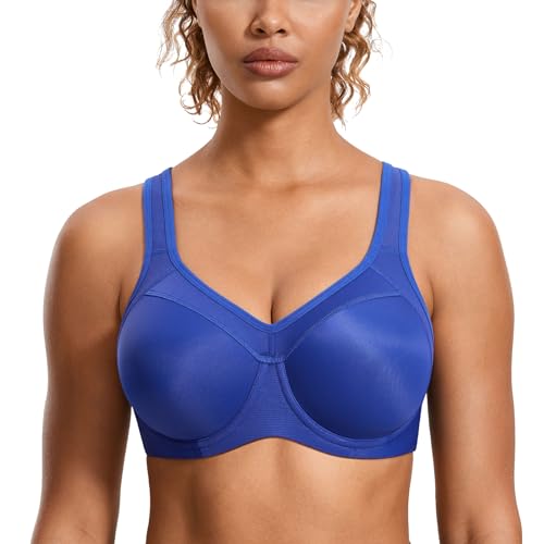 SYROKAN Women's High Impact Racerback Sports Bra