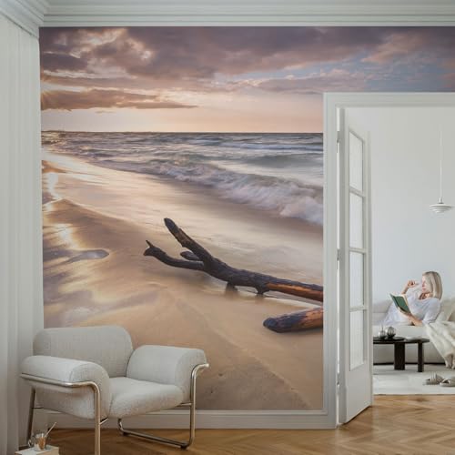 Papier peint intissé plage grand format pour illuminer une chambre à coucher - 4