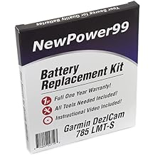 NewPower99 Battery Replacement Kit for Garmin DezlCam 785 LMT-S with Installation Video, Tools, and Extended Life Battery.