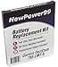 NP99sp NewPower99 Battery Replacement Kit for Garmin DezlCam 785 LMT-S with Installation Video, Tools, and Extended Life Battery.