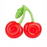  Doble Forma de Cereza PVC Inflable Posavasos Flotador de Agua Estera de Bebida Bebida Titular de la Piscina Bebida de Bebida Titular de teléfono Celular decoración de Eventos (Rojo y Verde)