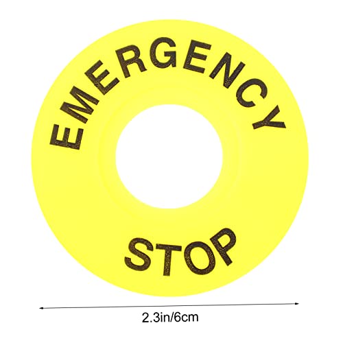 10 Pcs Mudar Círculo De Aviso Anel De Interruptor De Botão Anel Do Interruptor De Pressão Anel De Bo