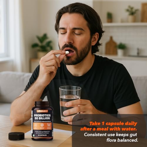 Boldfit Probiotics 50 Billion CFU, 16 Strains — 120 Veg Capsules — Probiotic Supplements - image 3