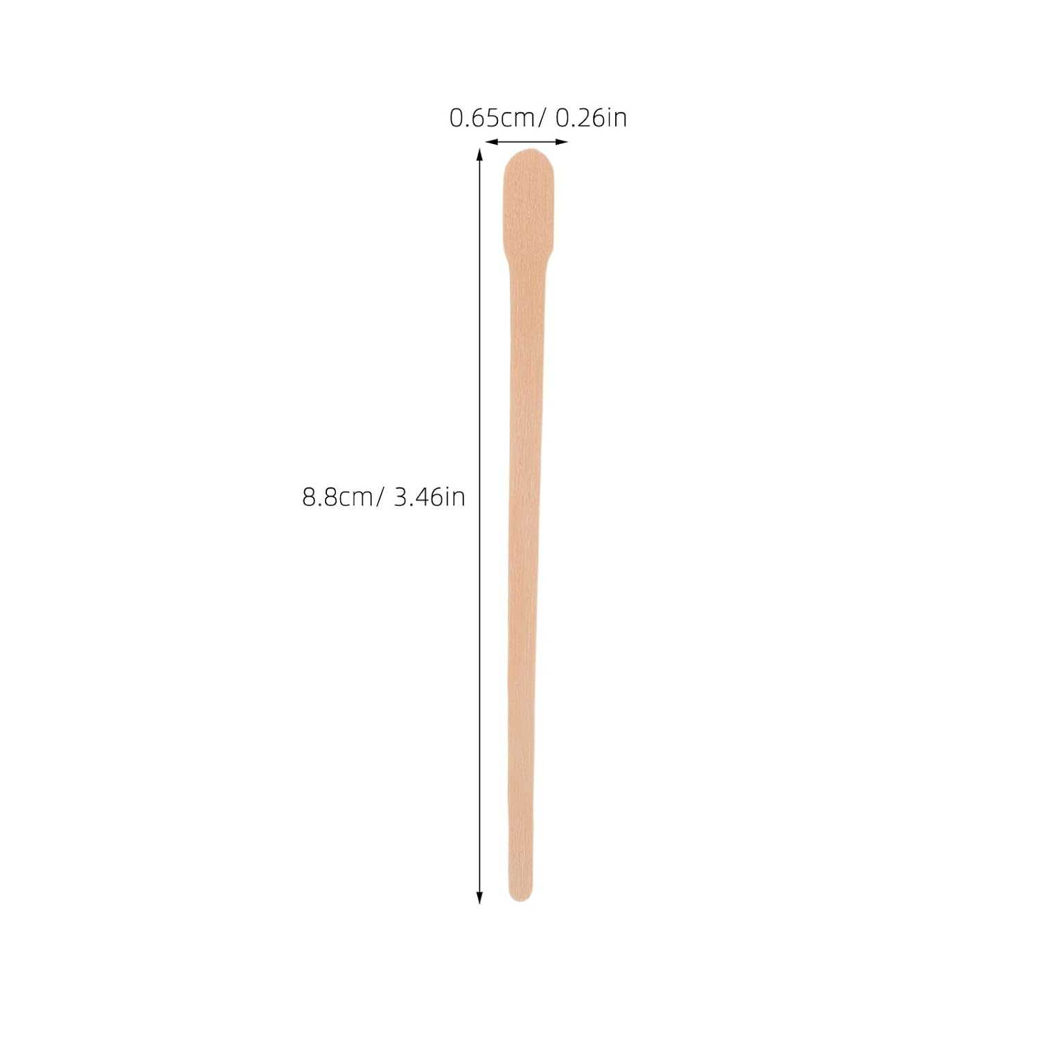 LIFKOME 1000pcs Wooden Wax Spatulas Hair Removal Waxing Applicator Sticks 88x6.5mm for Face Body Eyebrow Nose Waxing Supplies Professional Hair Tools