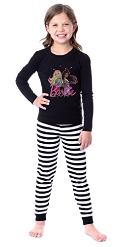 INTIMO Barbie Girls' Child Stylish Best Friends Sprinkles Tight Fit Sleep Pajama Set (8)