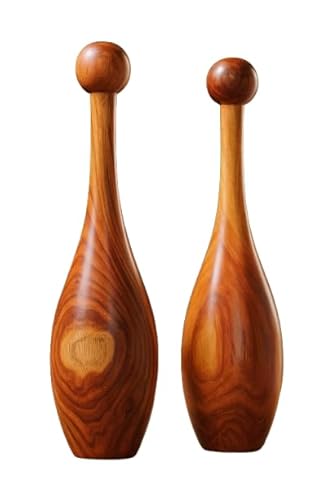 HIH Enterprises - Small Rosewood (Mugdar) Indian Clubs – Exercise Equipment for Shoulder Mobility, Strength Training - Ideal for Beginners & Home Fitness | Unit - 2| (5 lbs Pair)